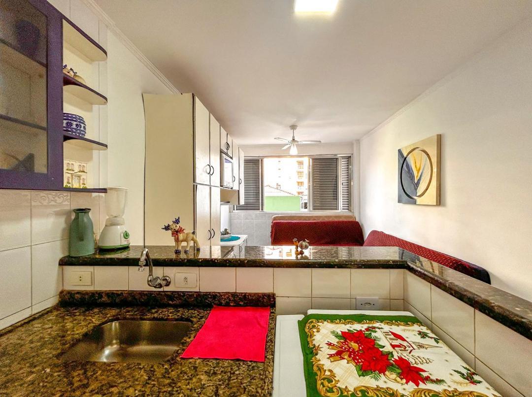 Apartamento Otimo Loft Pe Na Areia Na Praia Da Guilhermina Sp Praia Grande  Exterior foto