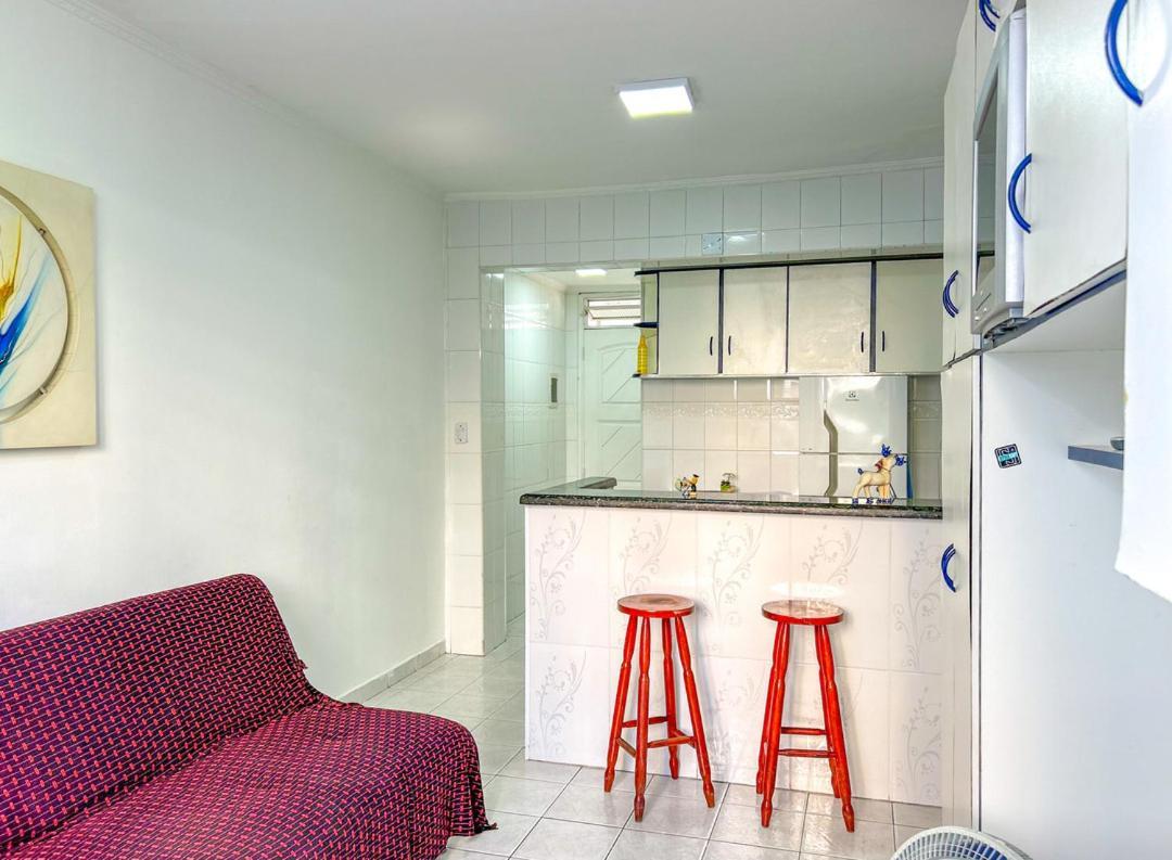 Apartamento Otimo Loft Pe Na Areia Na Praia Da Guilhermina Sp Praia Grande  Exterior foto